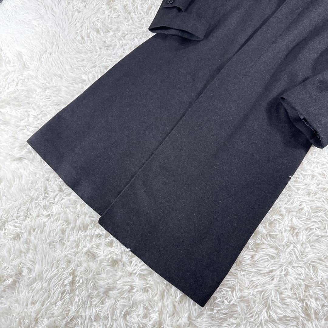 【大きいサイズ】ヴィンテージ カシミヤ100% ステンカラーコート AB8 美品
