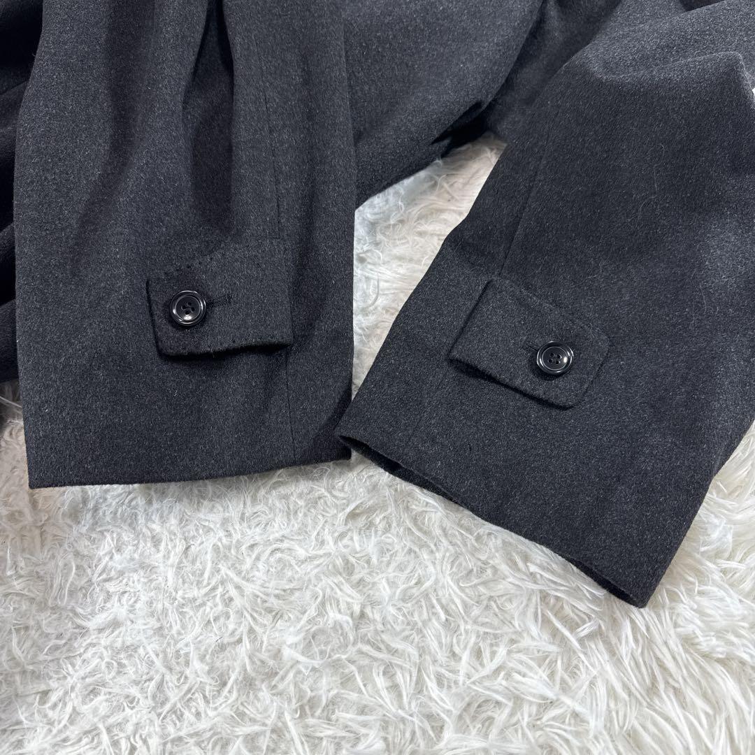 【大きいサイズ】ヴィンテージ カシミヤ100% ステンカラーコート AB8 美品