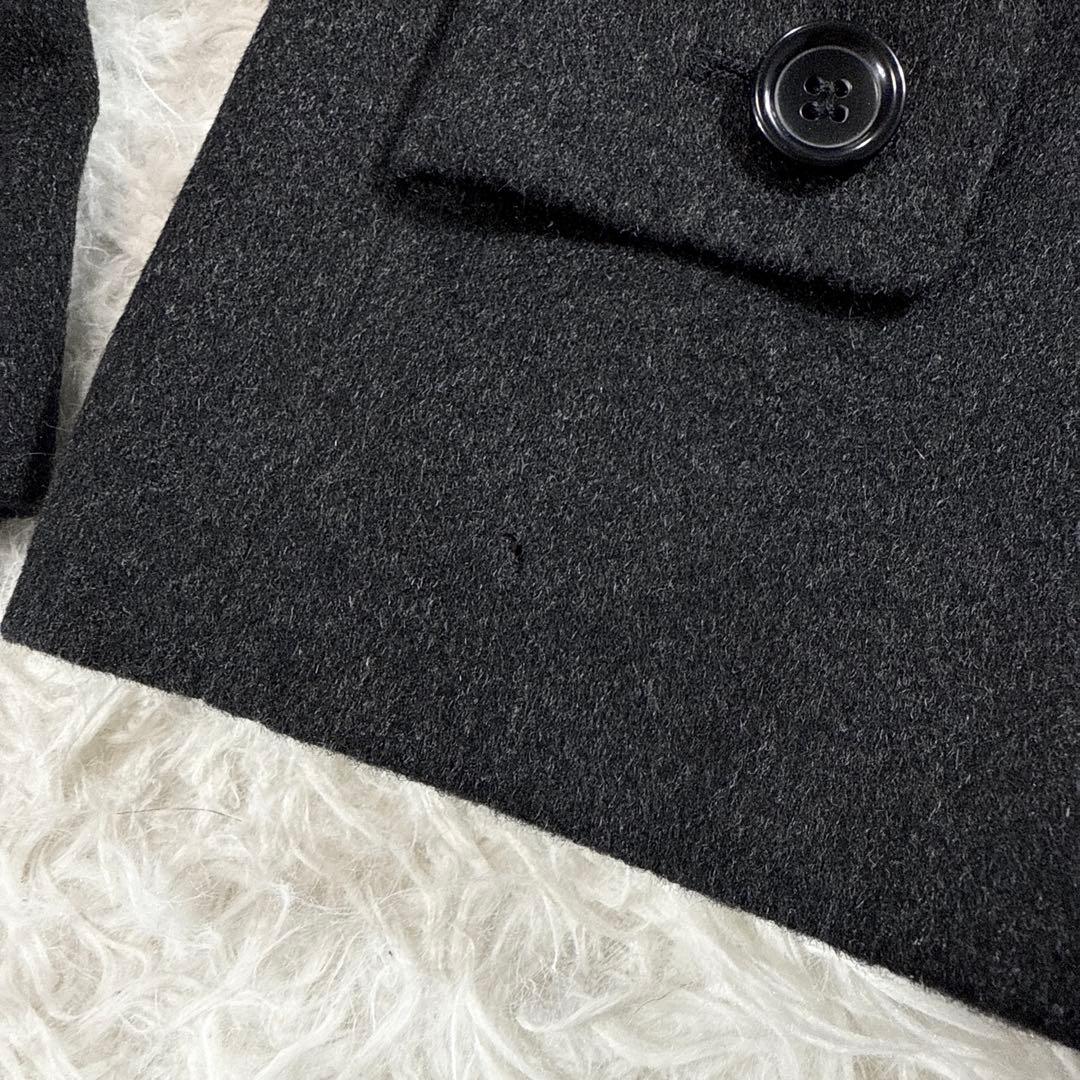 【大きいサイズ】ヴィンテージ カシミヤ100% ステンカラーコート AB8 美品