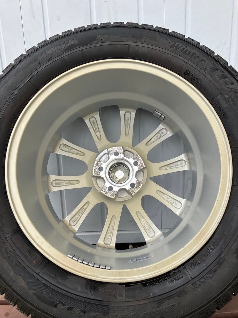 225/60R17 スタッドレス2022年35・36週製造4 本ホイールセット