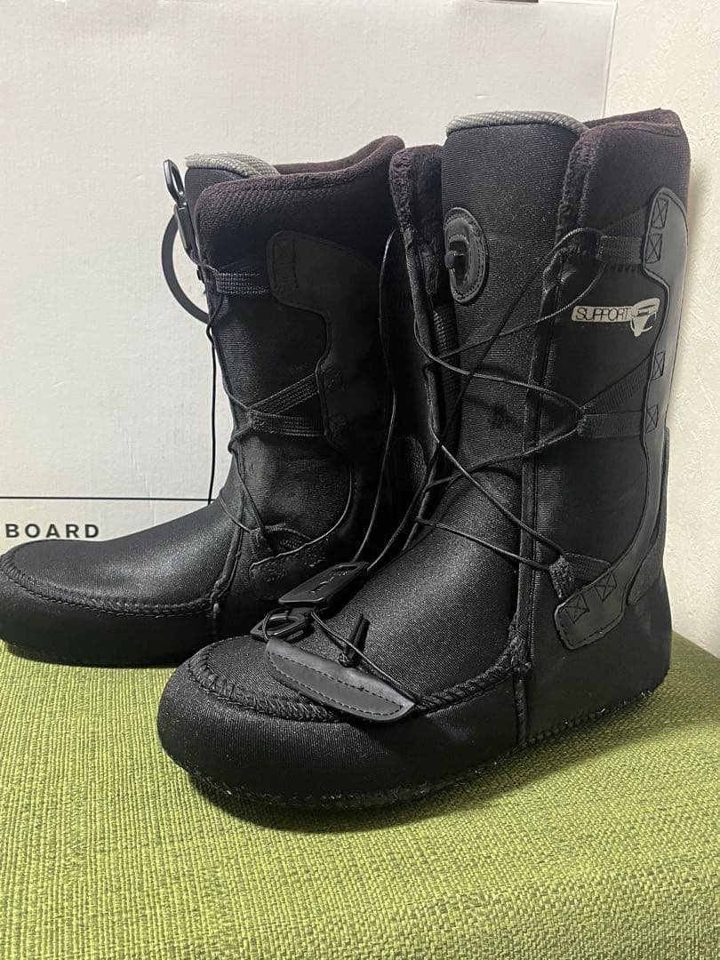 RIDE LASSO 26 スノーボードブーツ 黒 ワイヤー新品交換済 予備付き