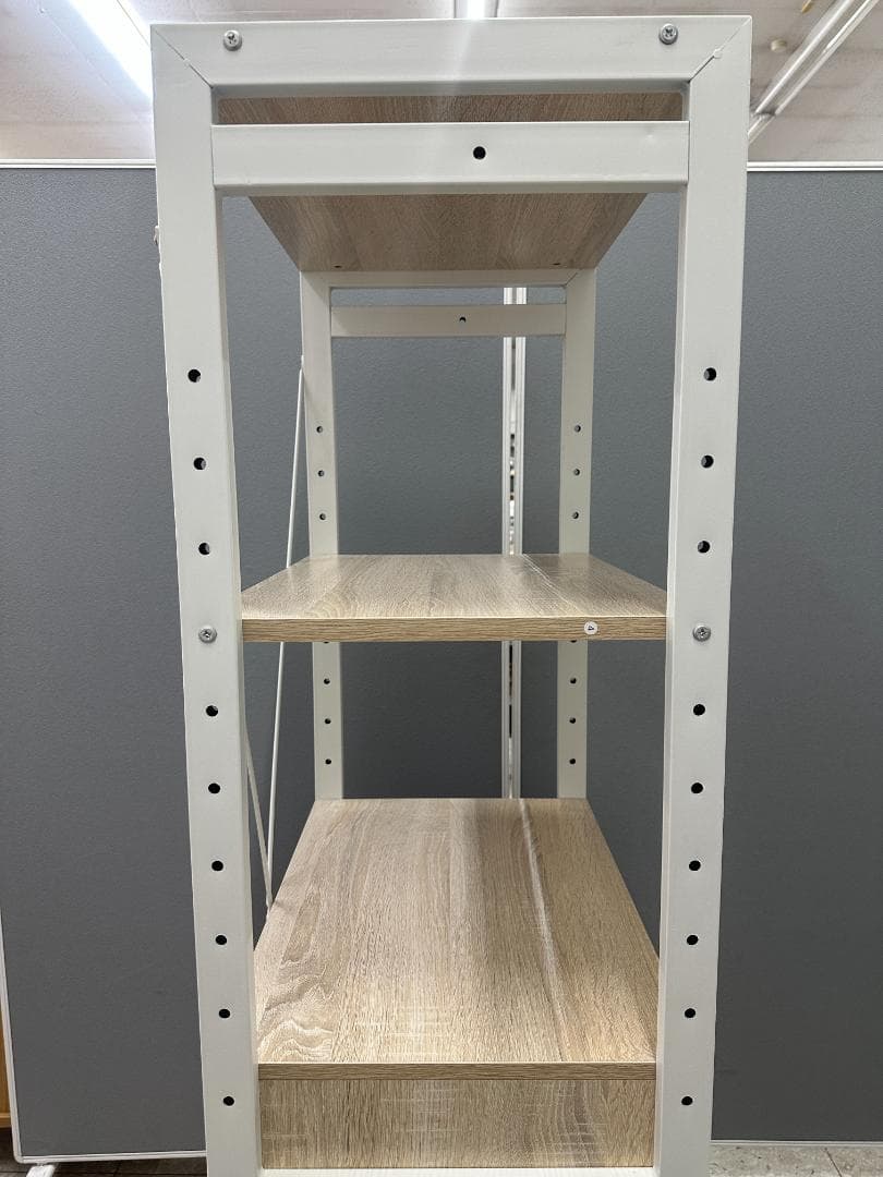 LOWYA　シェルフ　4段引き出し付き　ベージュ