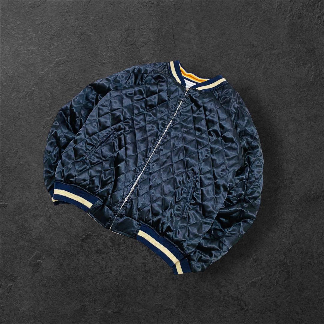 PEAK'D YELLOW リバーシブル スカジャン キルティング 和柄 刺繍