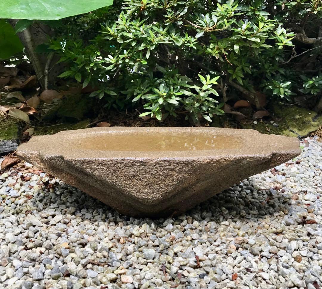 【自然石・寄せ植え鉢・多肉植物鉢・石鉢】造園水石飾り石ガーデニングバードバス