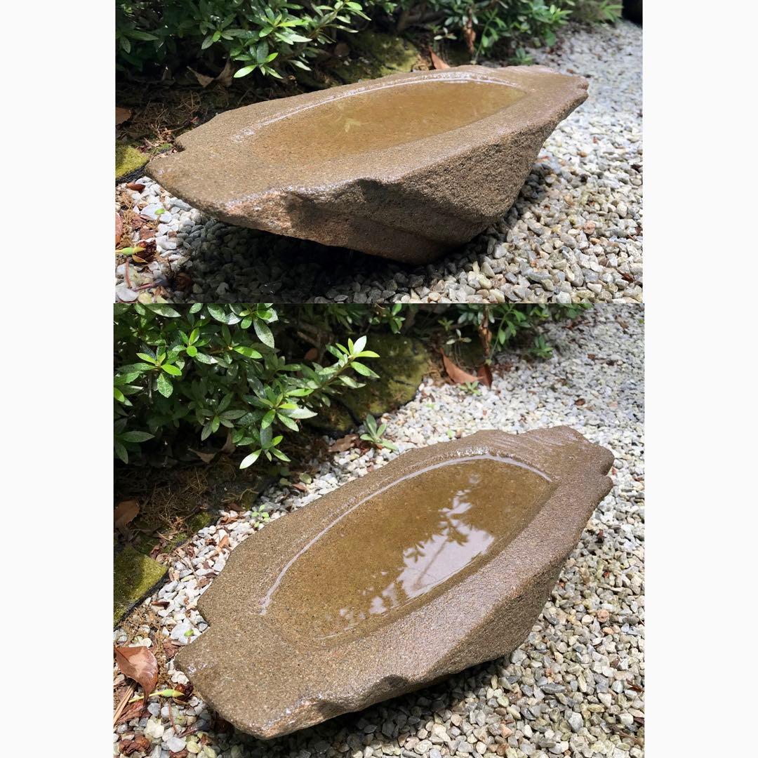 【自然石・寄せ植え鉢・多肉植物鉢・石鉢】造園水石飾り石ガーデニングバードバス