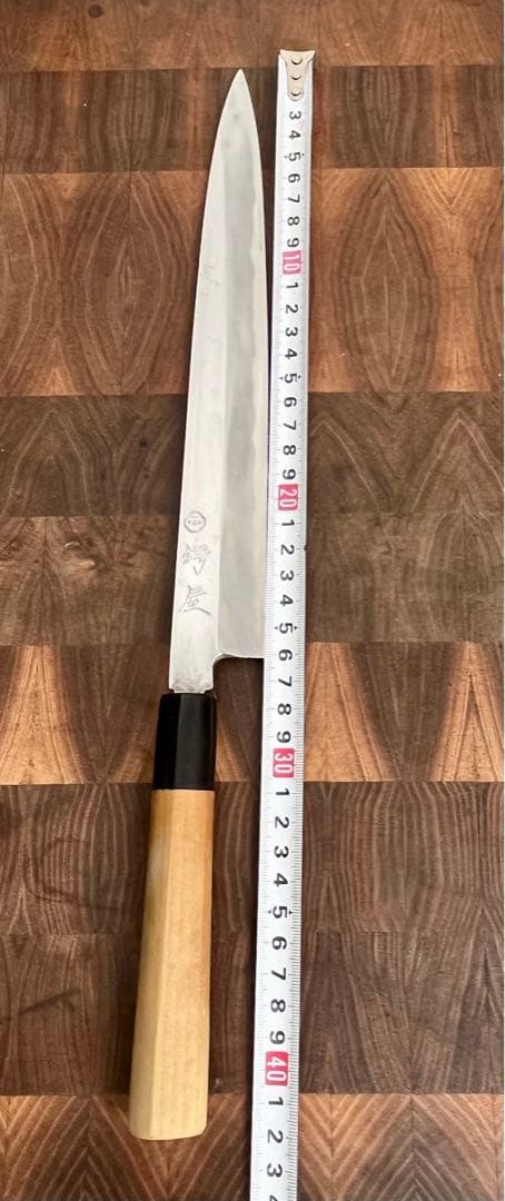 鍔屋　柳刃　刺身　9寸　270mm 包丁　白鋼　和包丁　合羽橋　和食