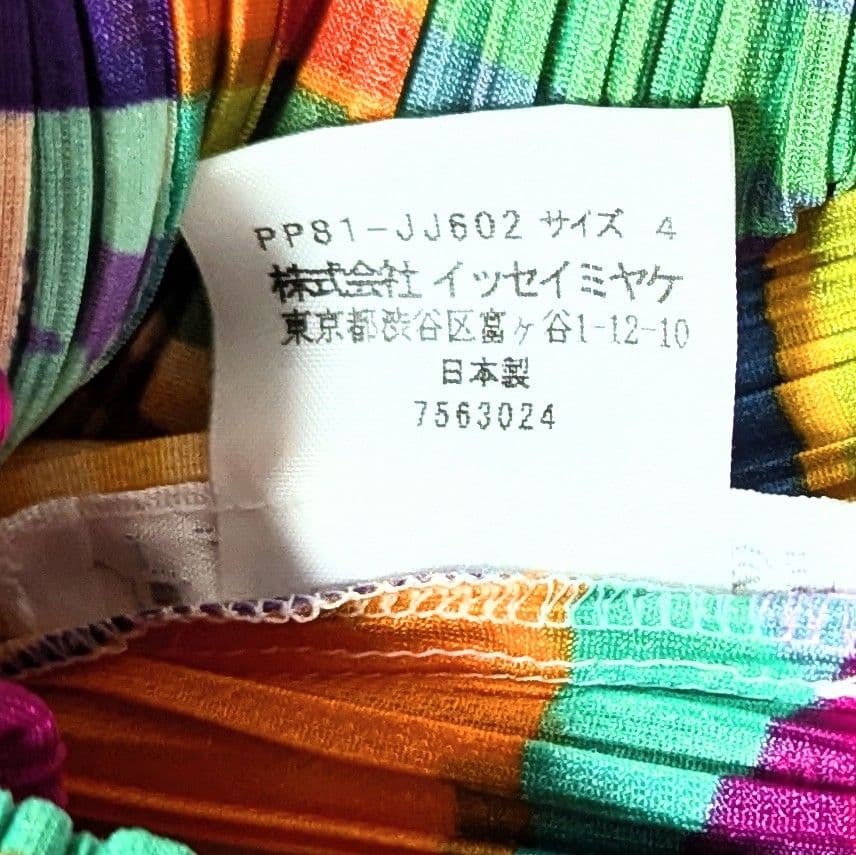 プリーツプリーズ 国旗 半袖ブラウス カットソー 洗える LL マルチカラー