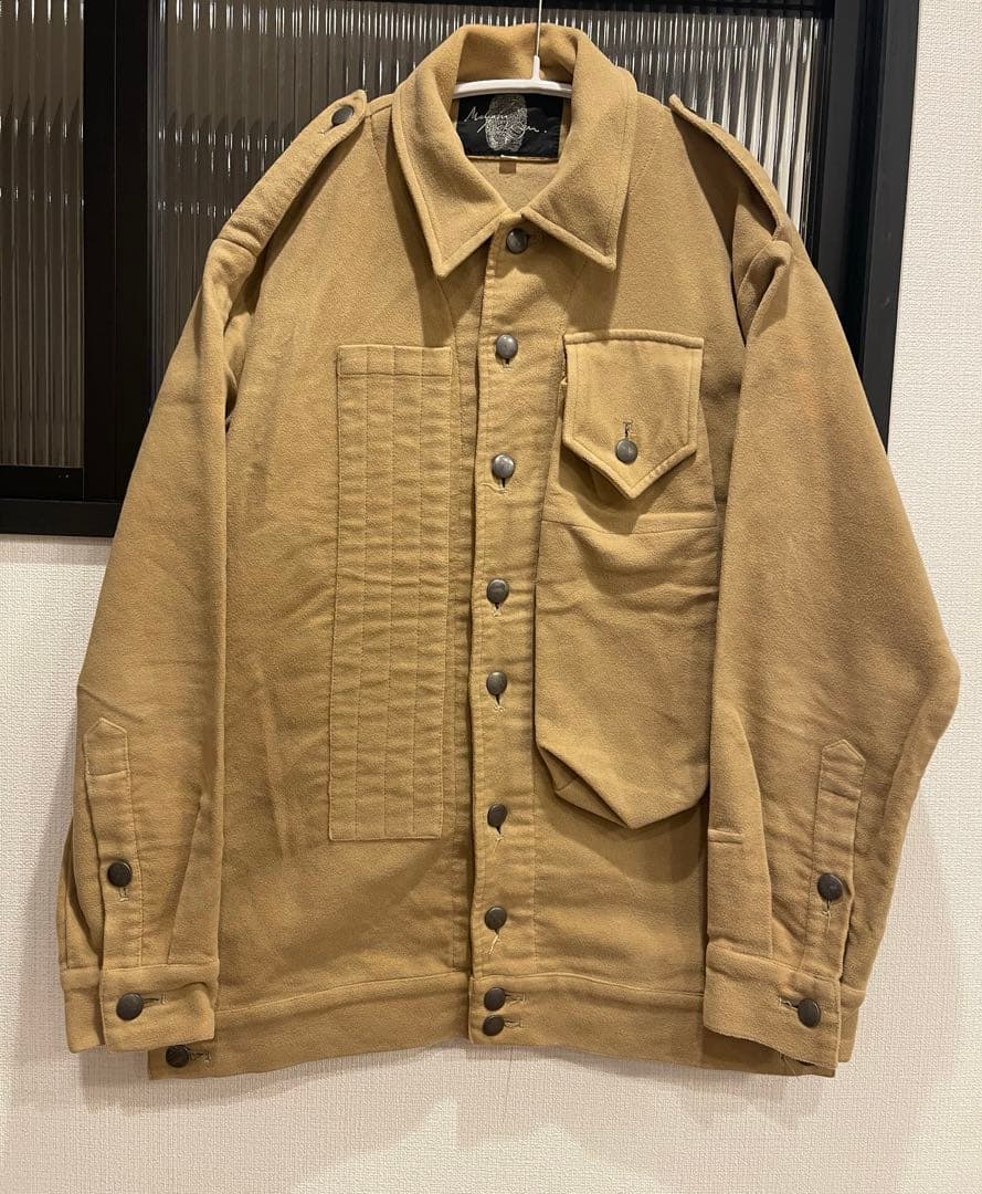 90s Malcolm Mclaren モールスキン ミリタリーシャツ パンク