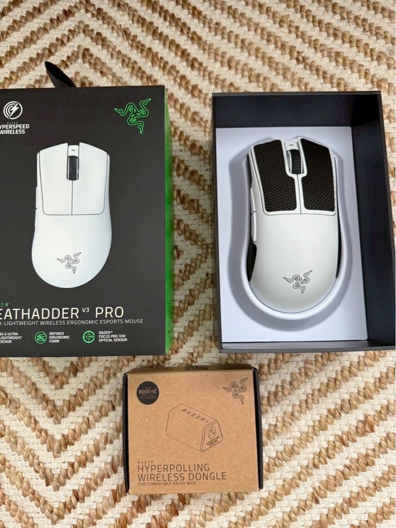 Razer Deathadder V3 pro + 8kHzドングル