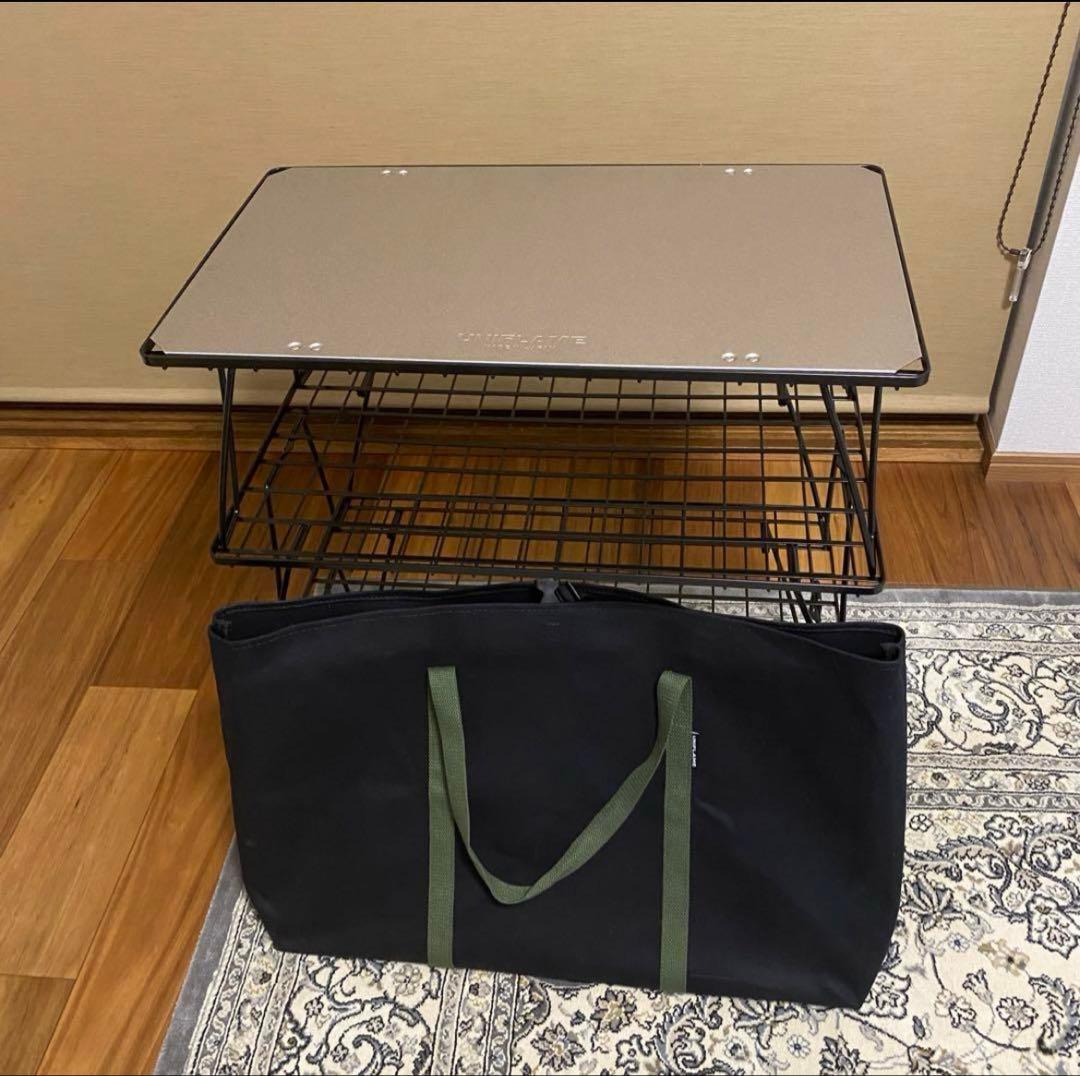 ユニフレーム　フィールドラック　ステンレス天板　純正トートバッグ