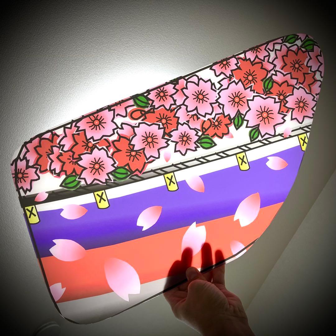 花札✨桜✨花見✨散り桜✨日野✨レンジャー✨プロフィア✨安全窓✨アンドン