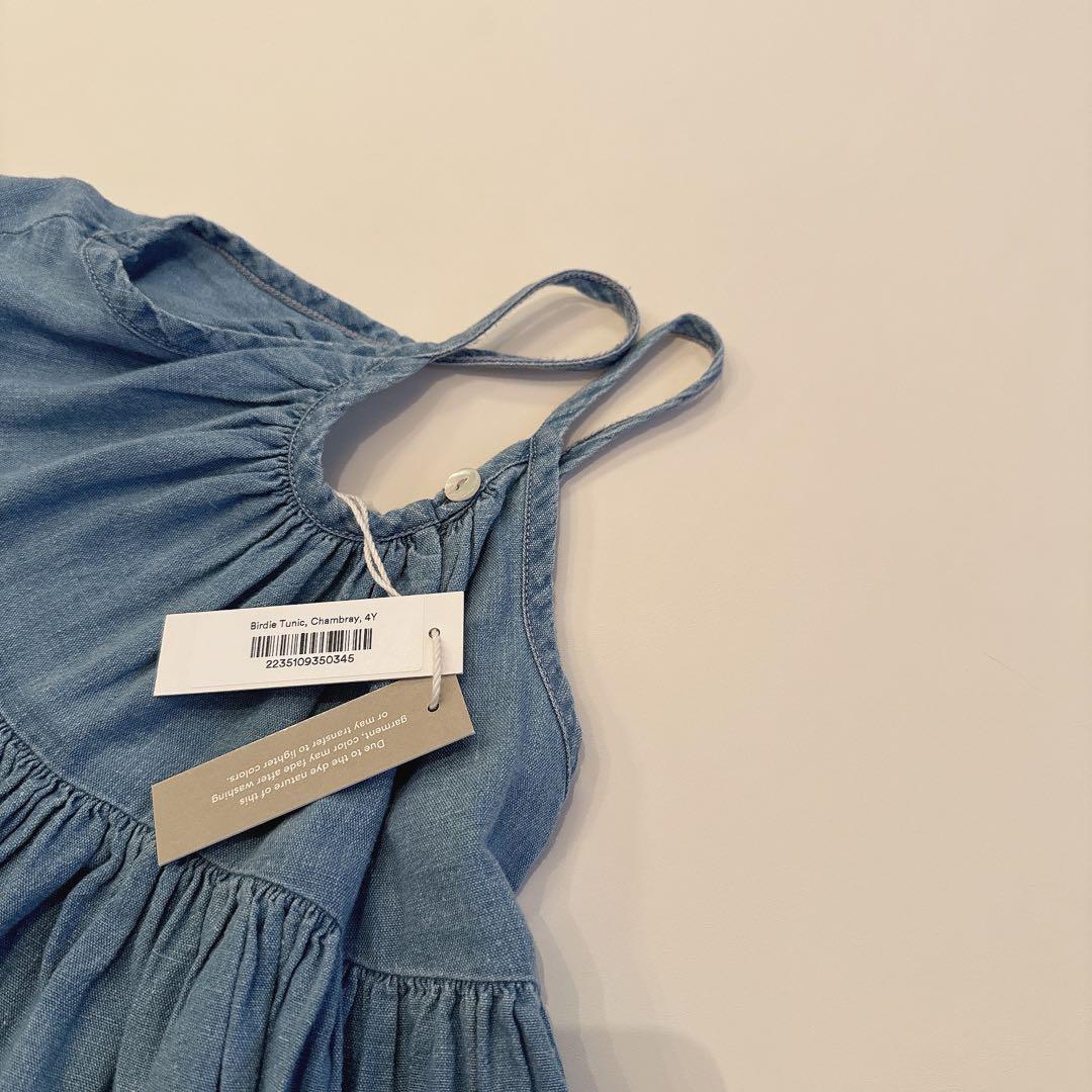 トップス soor ploom birdie Ttunic chambray 4y
