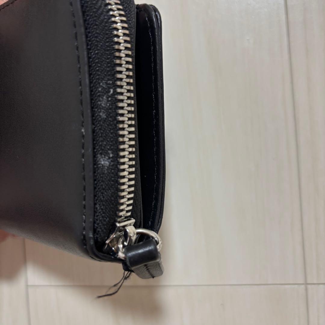 DIESEL ブラックレザー2つ折り財布