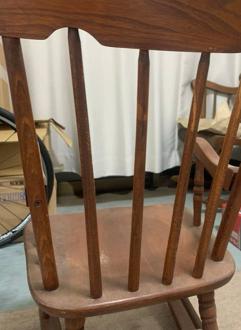 木製 椅子　ロッキングチェア　アメリカにて購入