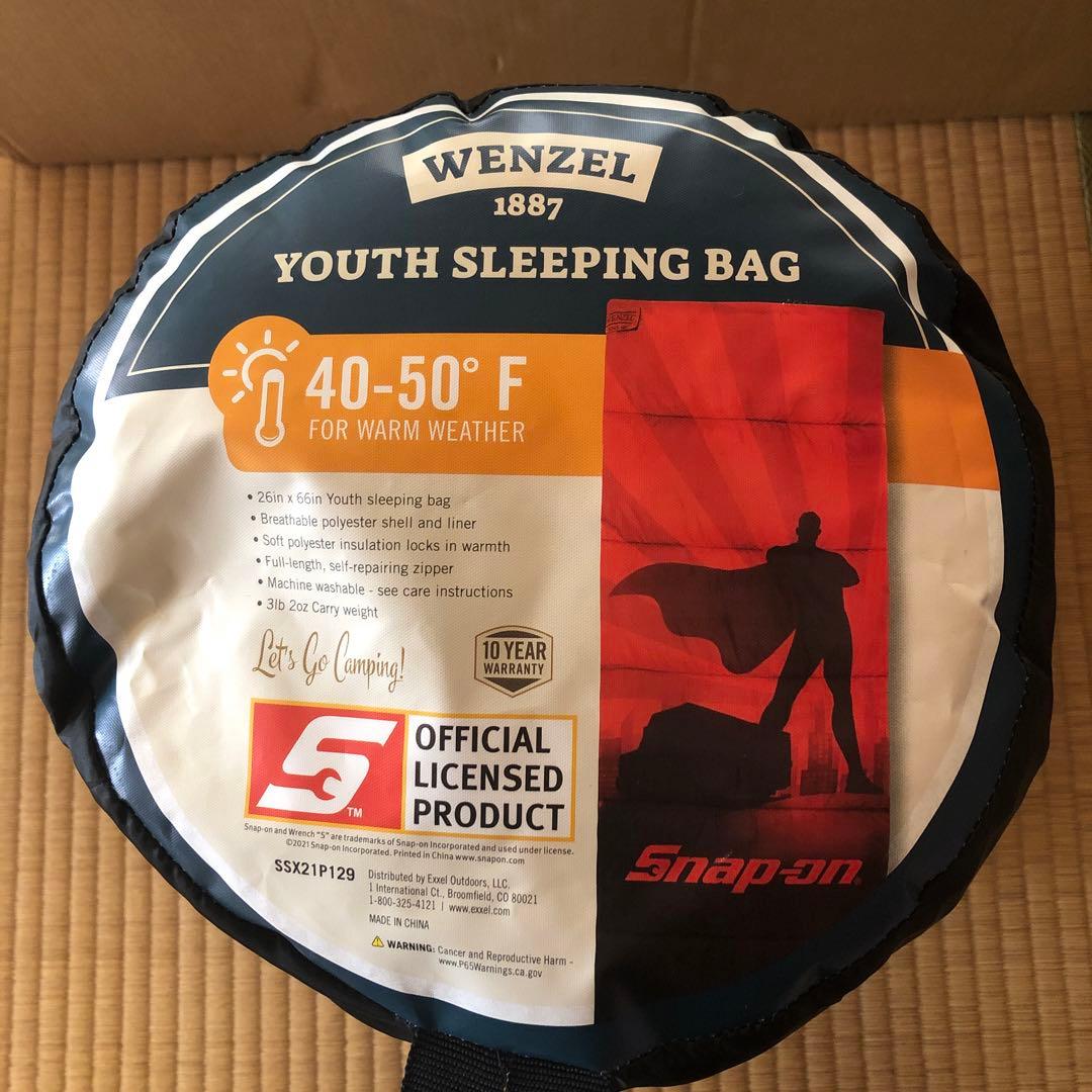 スナップオン　レア　寝袋　wenzel Snap on 新品