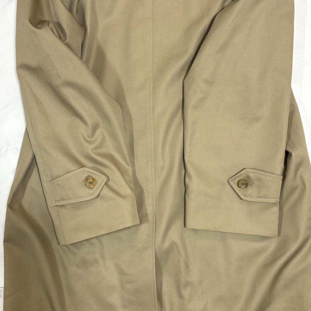 美品 BURBERRY 英国製 ノバチェック ステンカラーコート ロング L相当