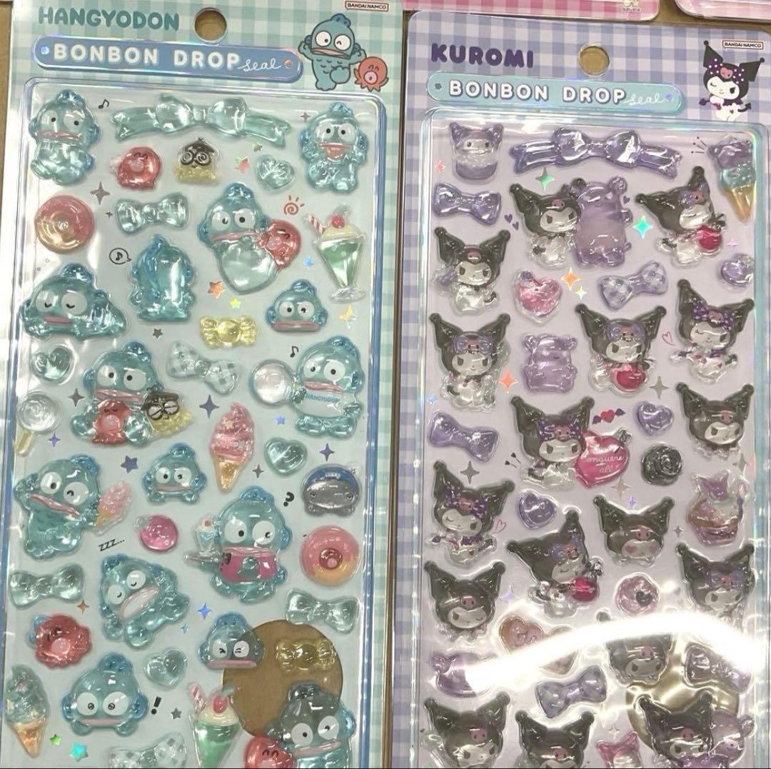【国内正規品】新品未開封 サンリオ ボンボンドロップシール 7枚セット