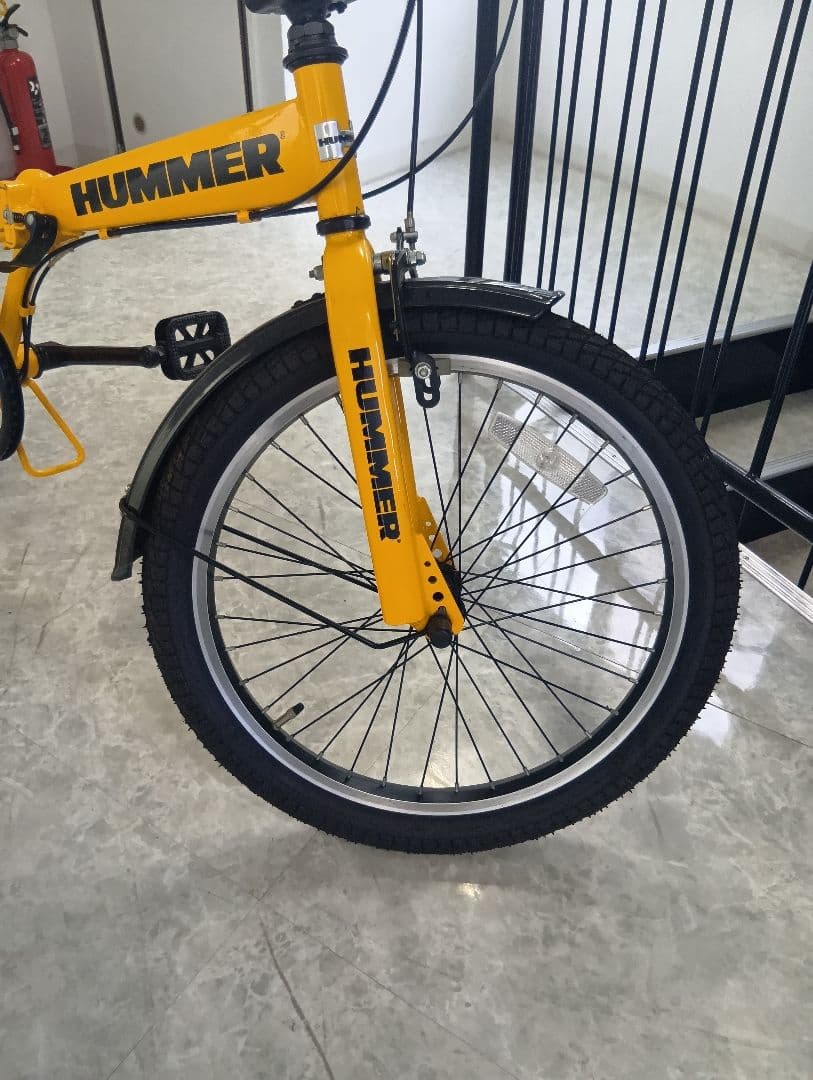【期間限定お値下げ中！】HUMMER 折りたたみ自転車 20インチ 黄色