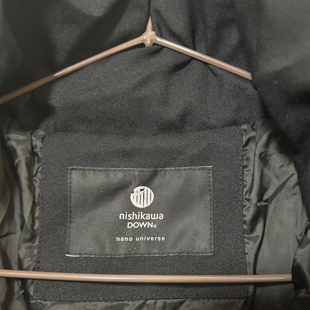 ナノユニバース　西川ダウン　2024 AW サージロングダウン　訳あり