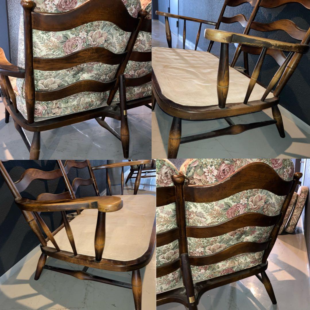 飛騨産業 乗鞍 ダイニングセット5点　ソファ　テーブル　オットマン　チェア