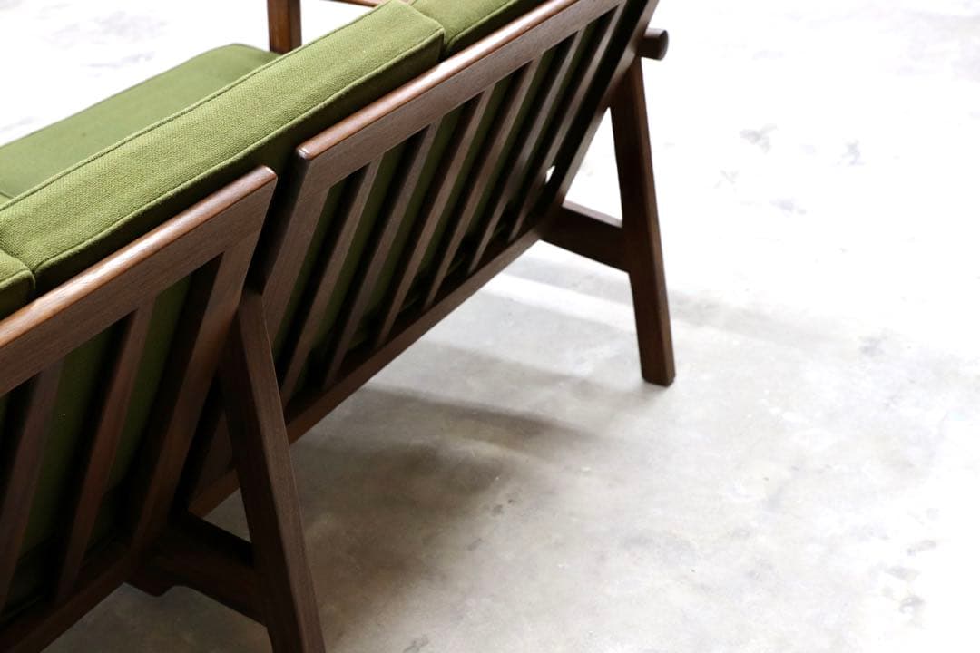 GMHS533C○オールドマルニ / maruni 孔雀 60年代 3人掛けソフ