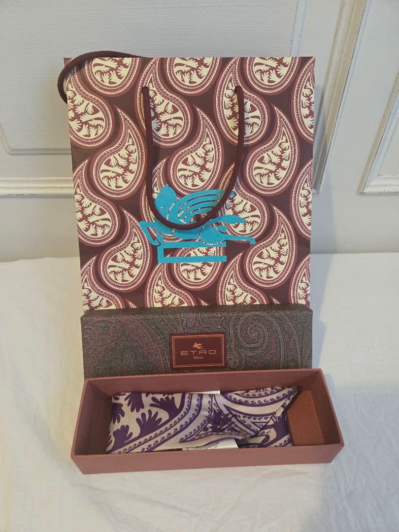 ETRO 髙橋海人 コラボ 新品 ペイズリー柄 スカーフ