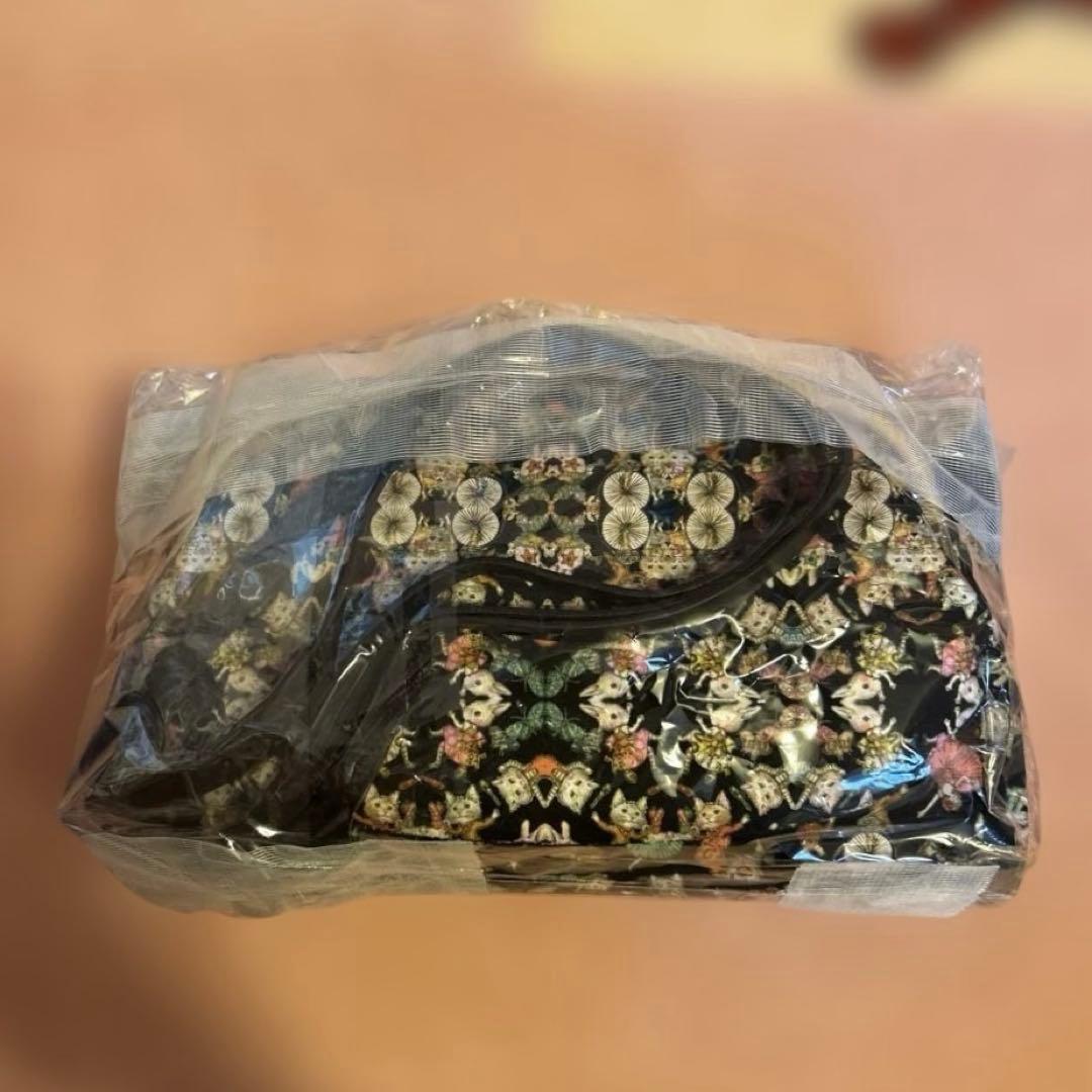 新品未使用　ハンドメイド　がま口付き蛇腹￼バッグ　マイリトルテイラー万華鏡柄