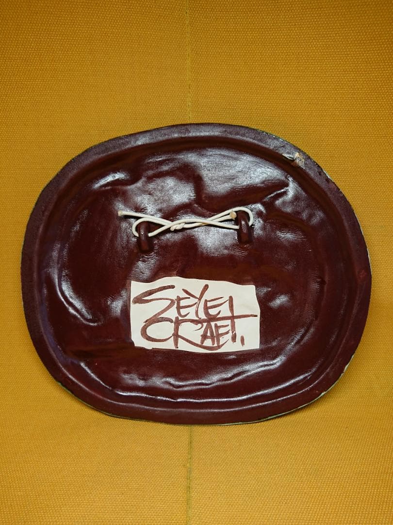 【美品】鳥　bird　バード　壁掛け　陶器　置物　インテリア　工芸品　A3116