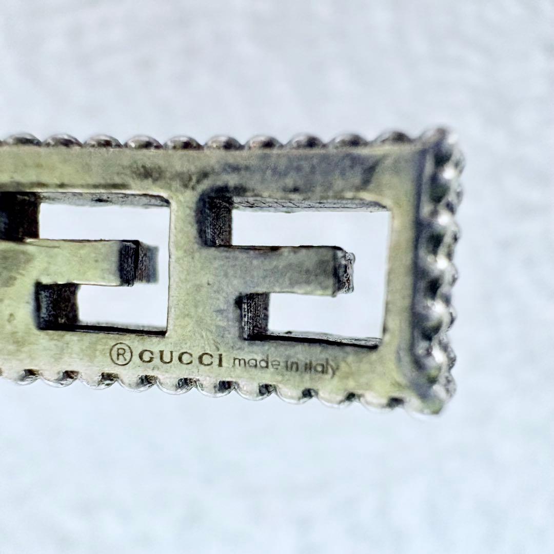 GUCCI アラベスク 燻加工 バングル