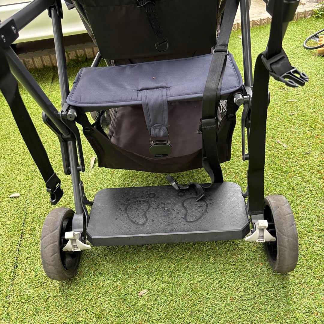 カトージ　二人乗り　ベビーカー　二人でゴー　レインカバー付き