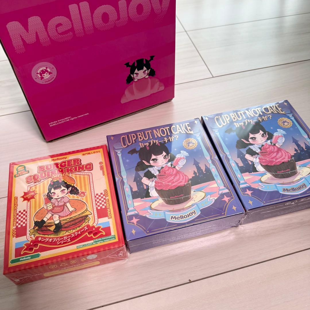 メロジョイMellojoyカップケーキか？バーガー新品未開封 シュリンク付き3個