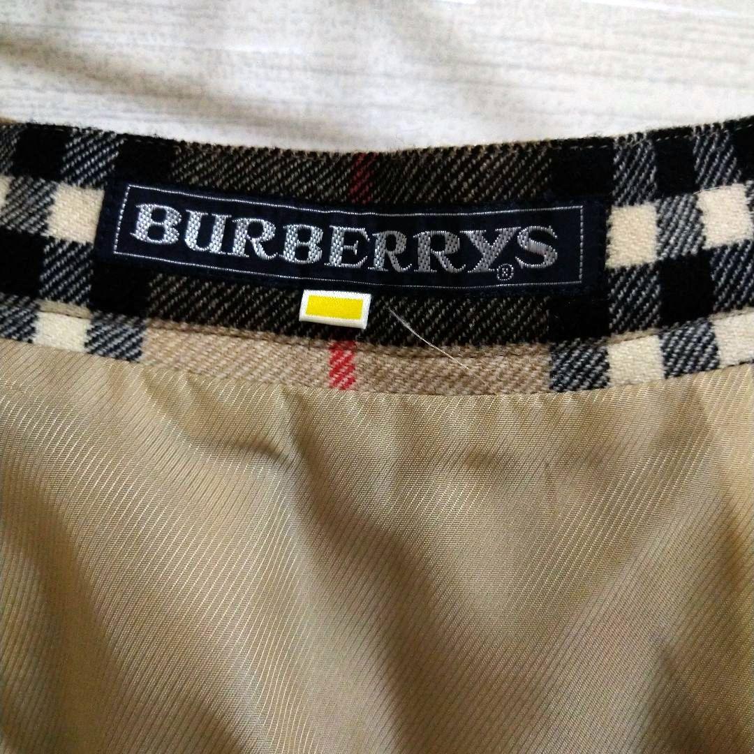 バーバリー　BURBERRY　ウールプリーツスカート　ノバチェック　サイズS