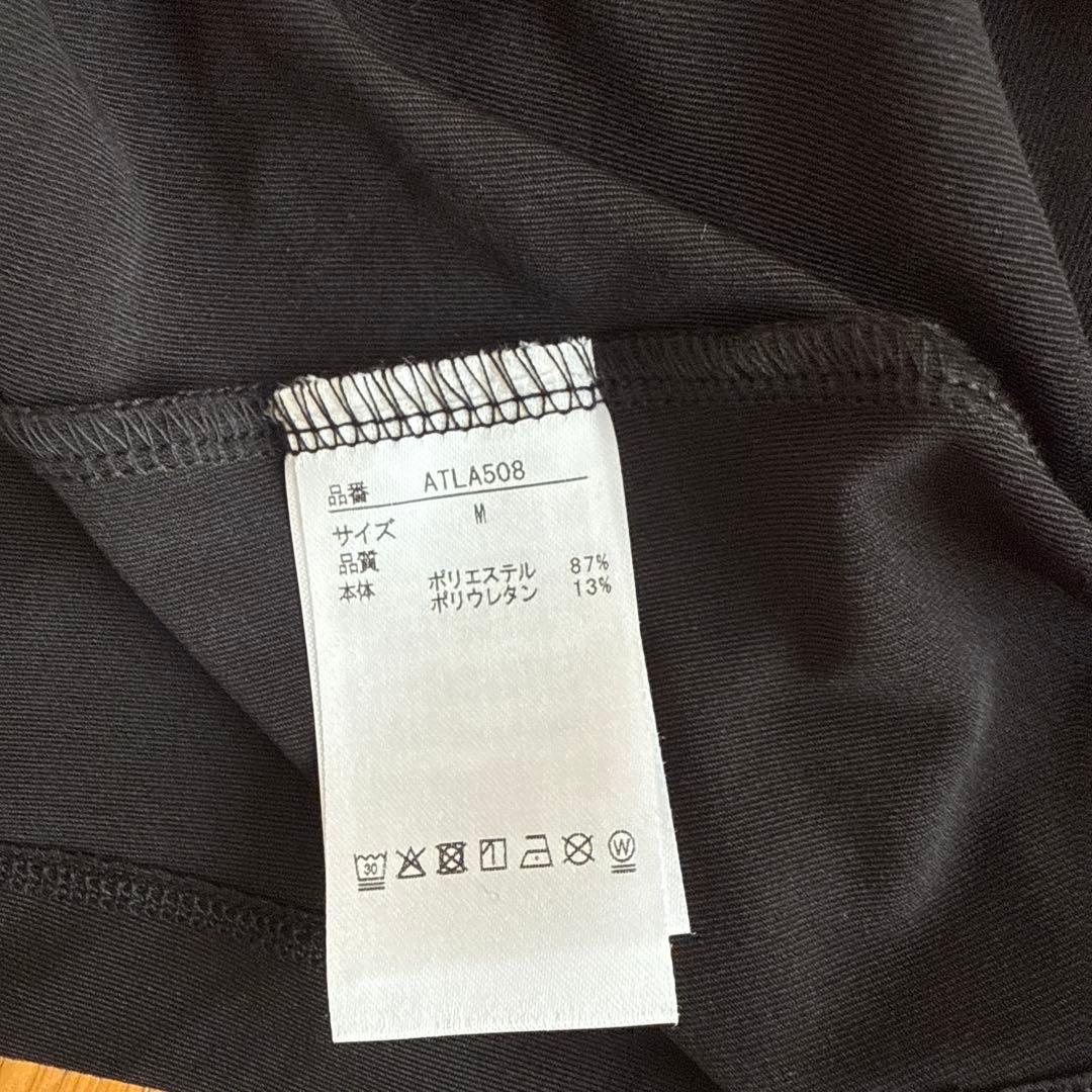 【新品Admiral2025春夏セットアップTシャツ M黒/プリーツスコートM黒