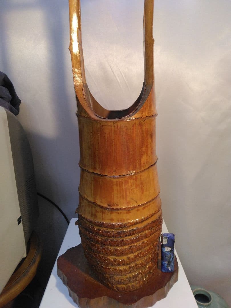 竹製花器 約70センチ