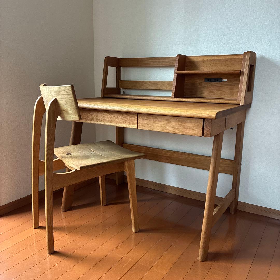 HIDA 飛騨産業 デスク 幅1000【begin】ビギン　ブックスタンド付き