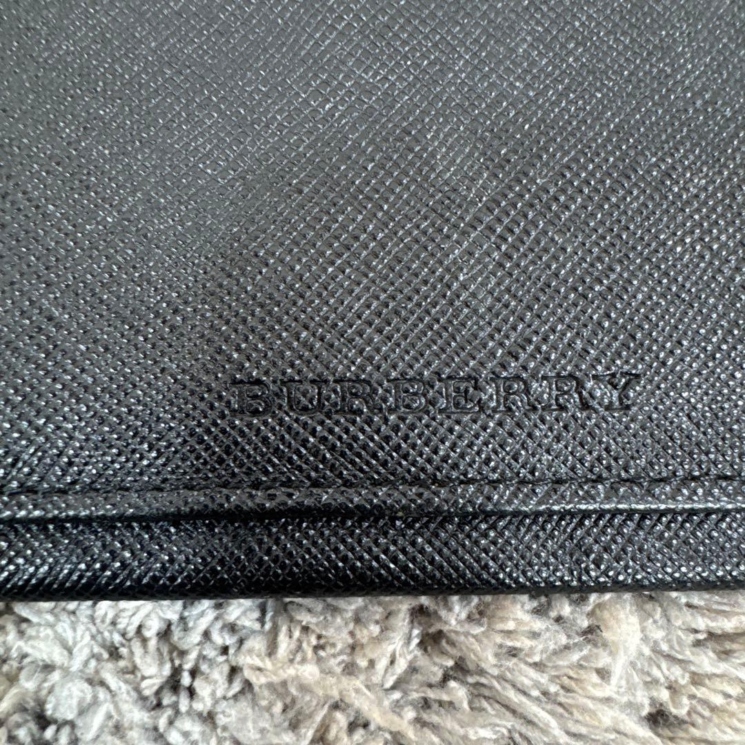 BURBERRY バーバリー 長財布 レザー ブラック 内ノバチェック