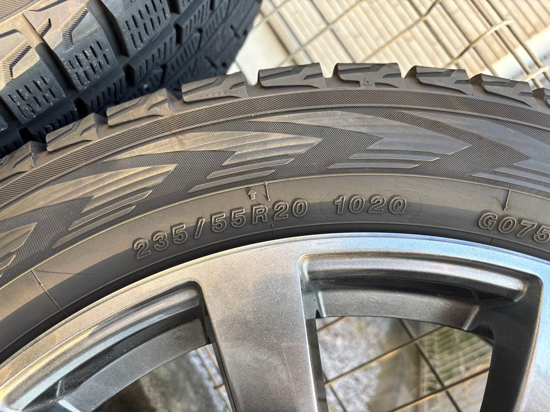 レクサスNX RX対応 スタッドレスホイールセット 235/55R20たのめる便