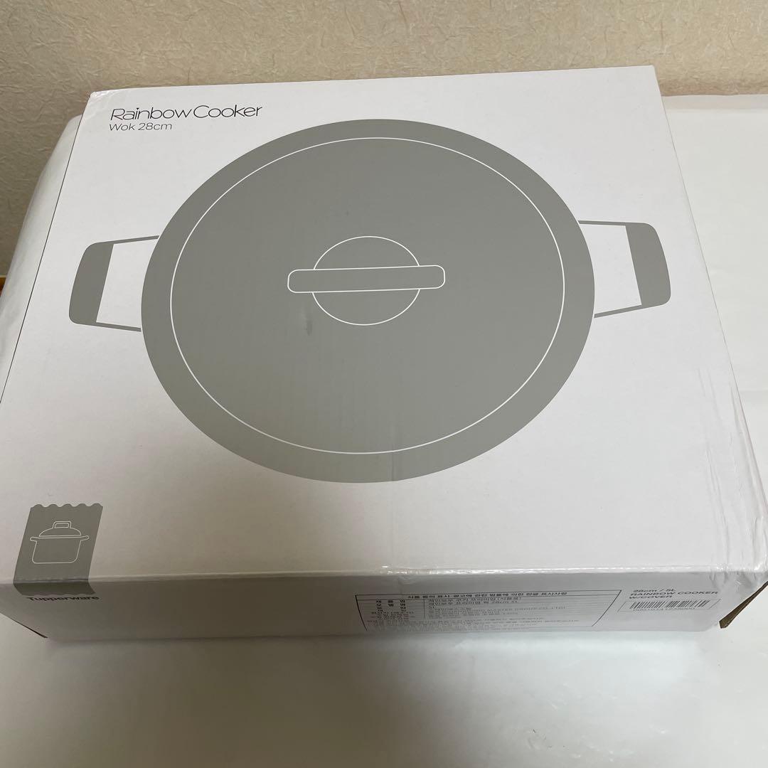 【新品】タッパーウェア　レインボークッカープレミアム　ウォック　28cm