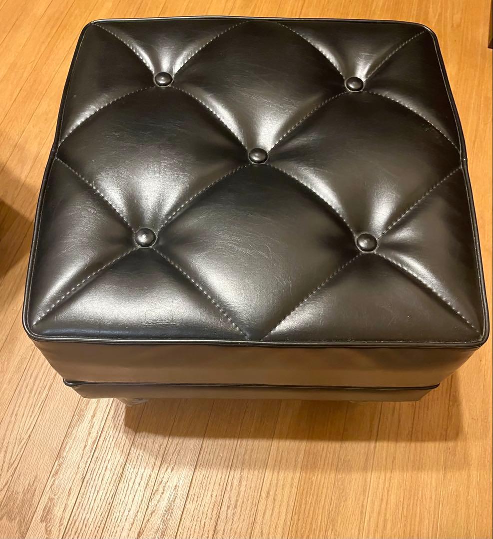 【kkzzttss】カリモク60 オットマン スタンダードブラック