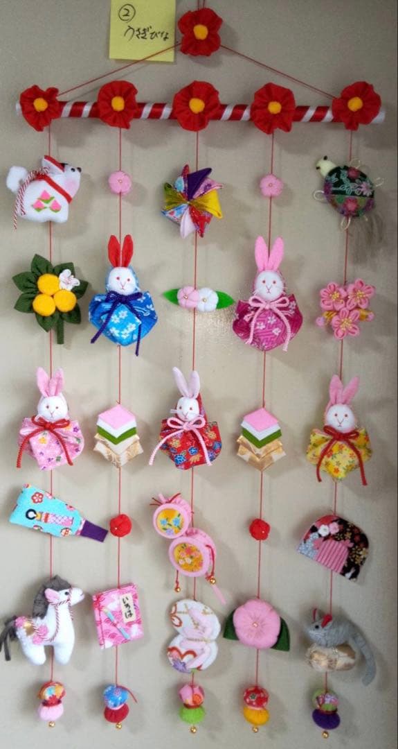 【お値下げ】ひな祭り用つるし雛(2025-2うさぎ)