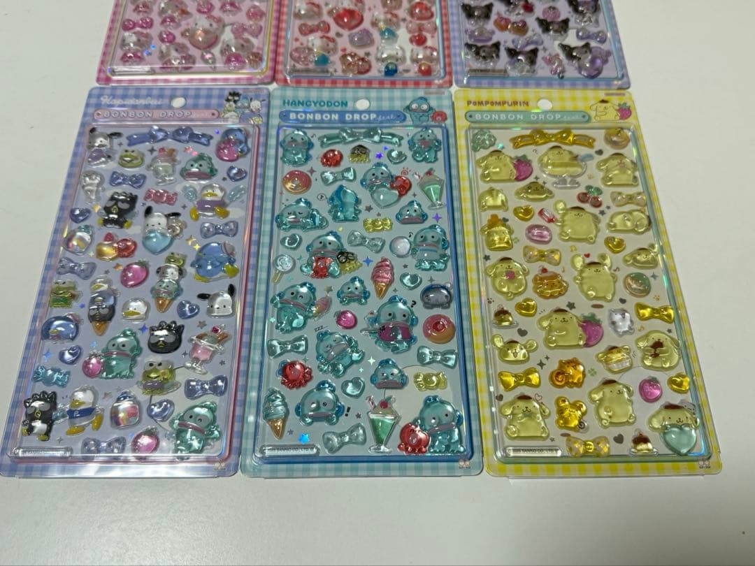 正規品 ボンボンドロップシール サンリオ　第二段 6種セット