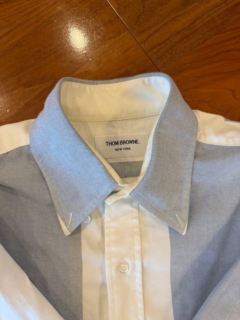 【THOM BROWNE】ストライプ長袖シャツ