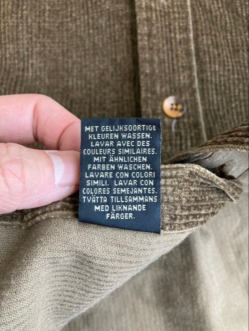 レア 希少 モーリシャス製 初期 RRL 三つ星 コーデュロイ シャツ ブラウン