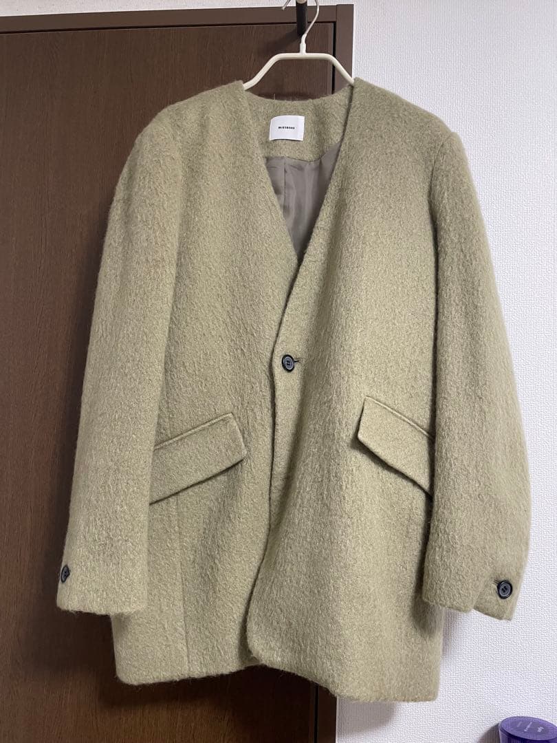 ミースロエ/miesrohe/シャギーノーカラージャケット