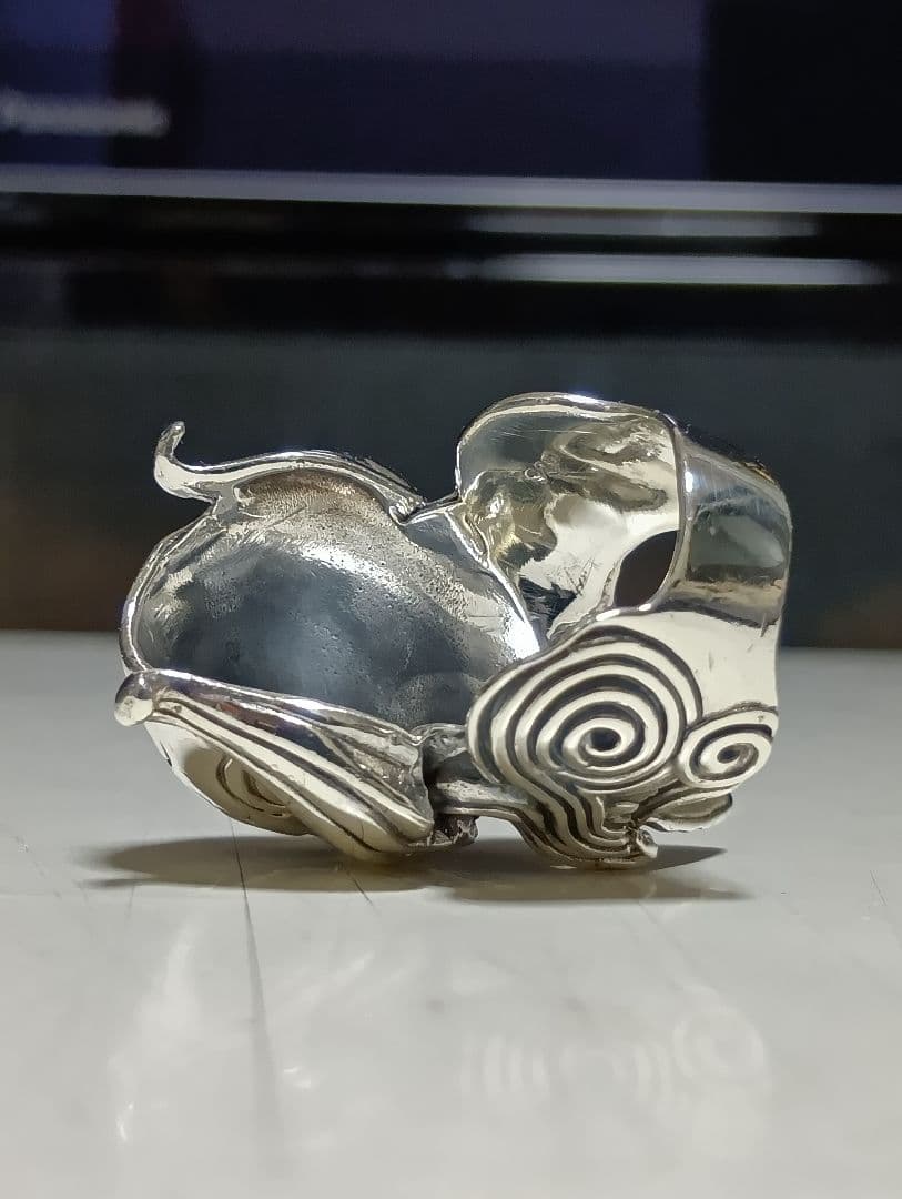 美品　40g 牙狼 魔導輪 ザルバ シルバー925 スカルリング