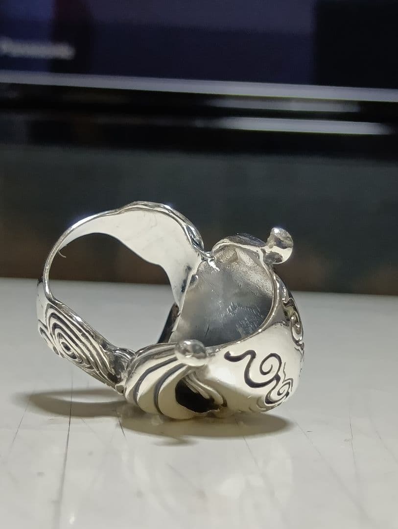 美品　40g 牙狼 魔導輪 ザルバ シルバー925 スカルリング