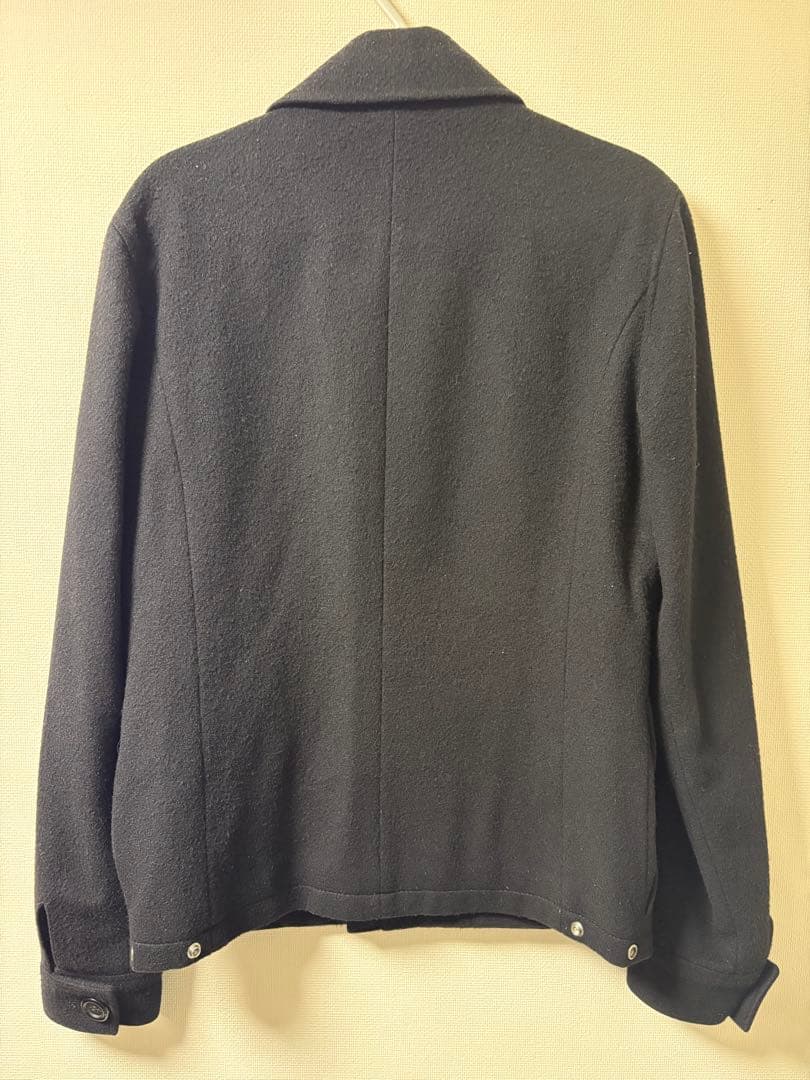 A.P.C ステンカラージャケット　ブラック　ririジップ　メルトンウール