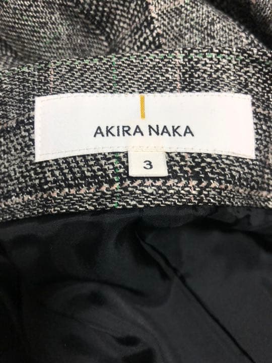 akiranaka チェックボリュームスカート