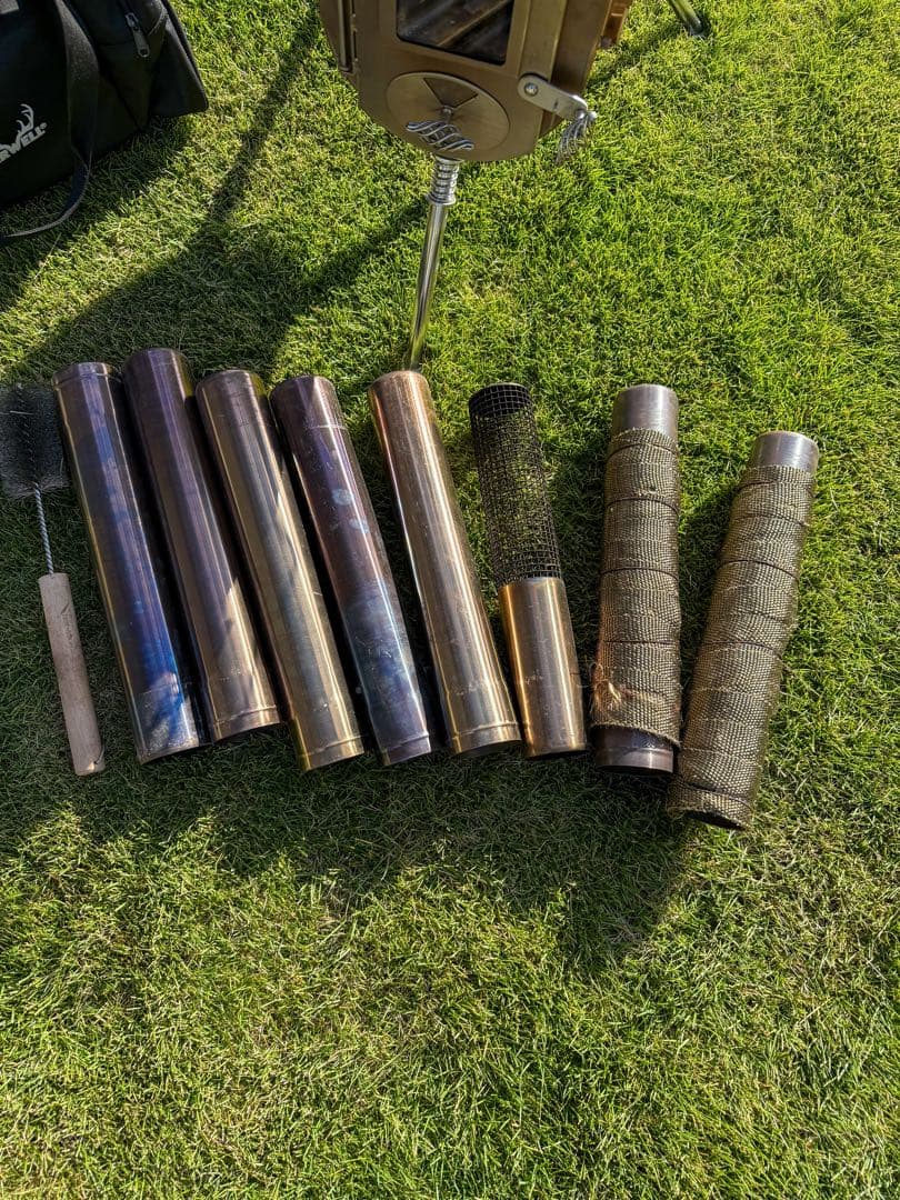 tent-Mark DESIGNES 薪ストーブ Mサイズ　 8本パイプ付き