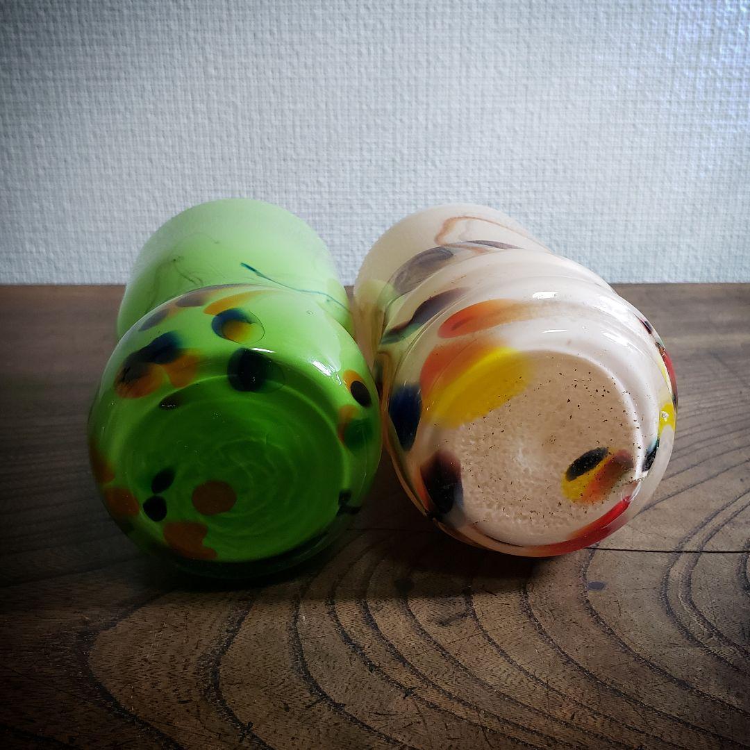 仁丹 マーブルガラス ガラスコップ ノベルティ　コップ グラス 昭和レトロ